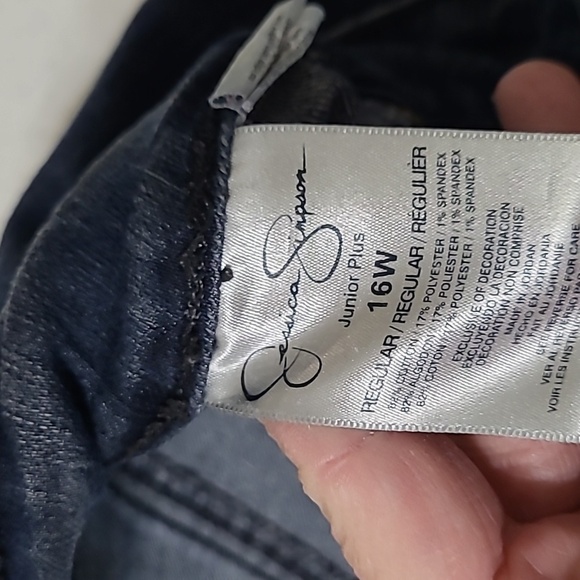 Jessica Simpson Junior Plus Kiss Me Jeggings size 16W - Picture 6 of 9